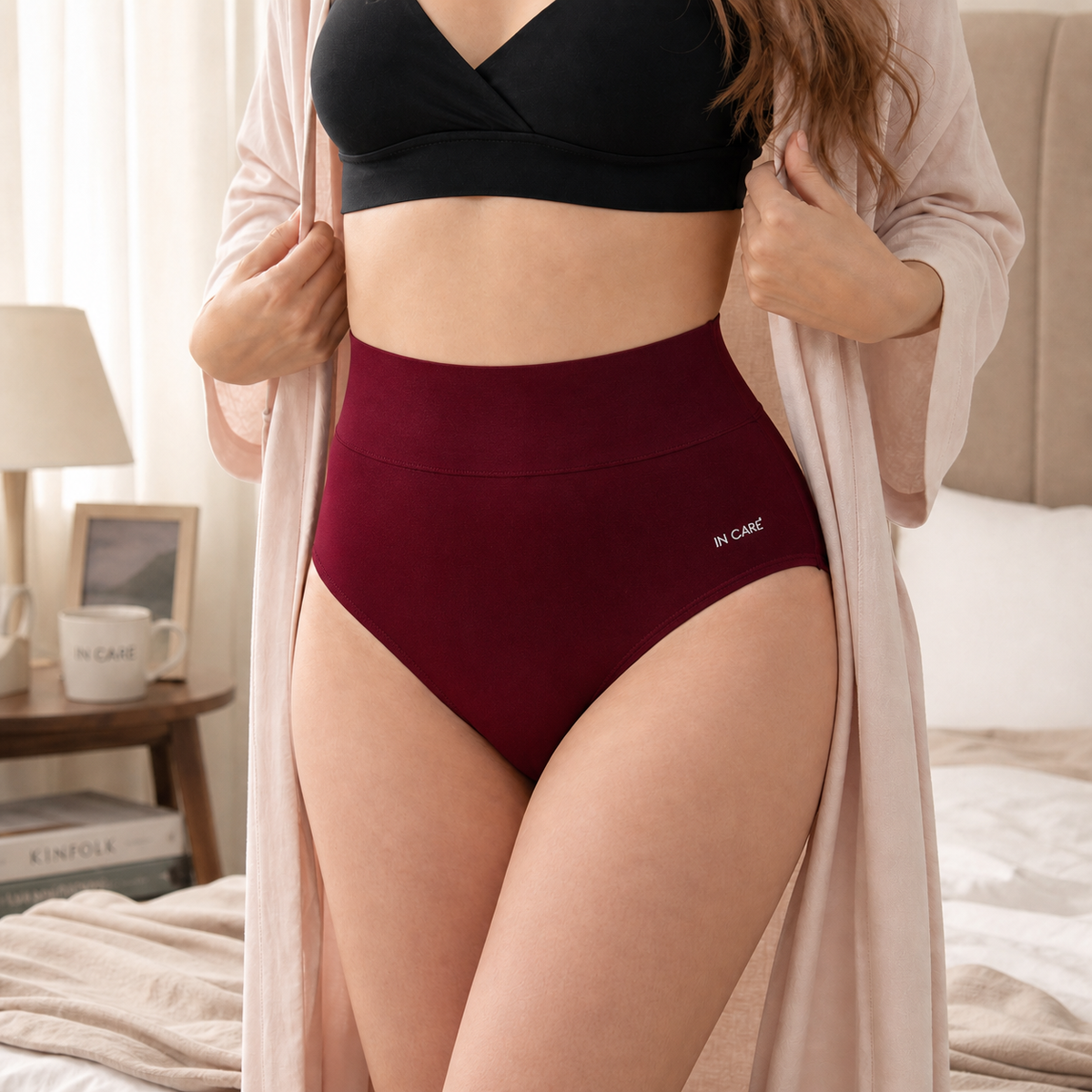 High Waist Belly Control Shaper Panty with Broad Elastic Belt