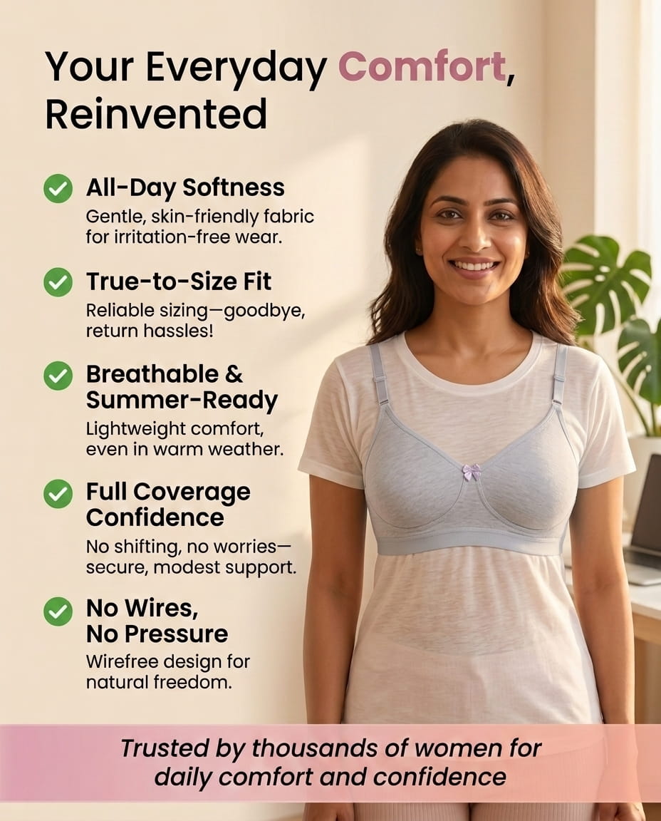 Seamless Full Coverage Non-Padded Bra - AlplVictoria, C Cup