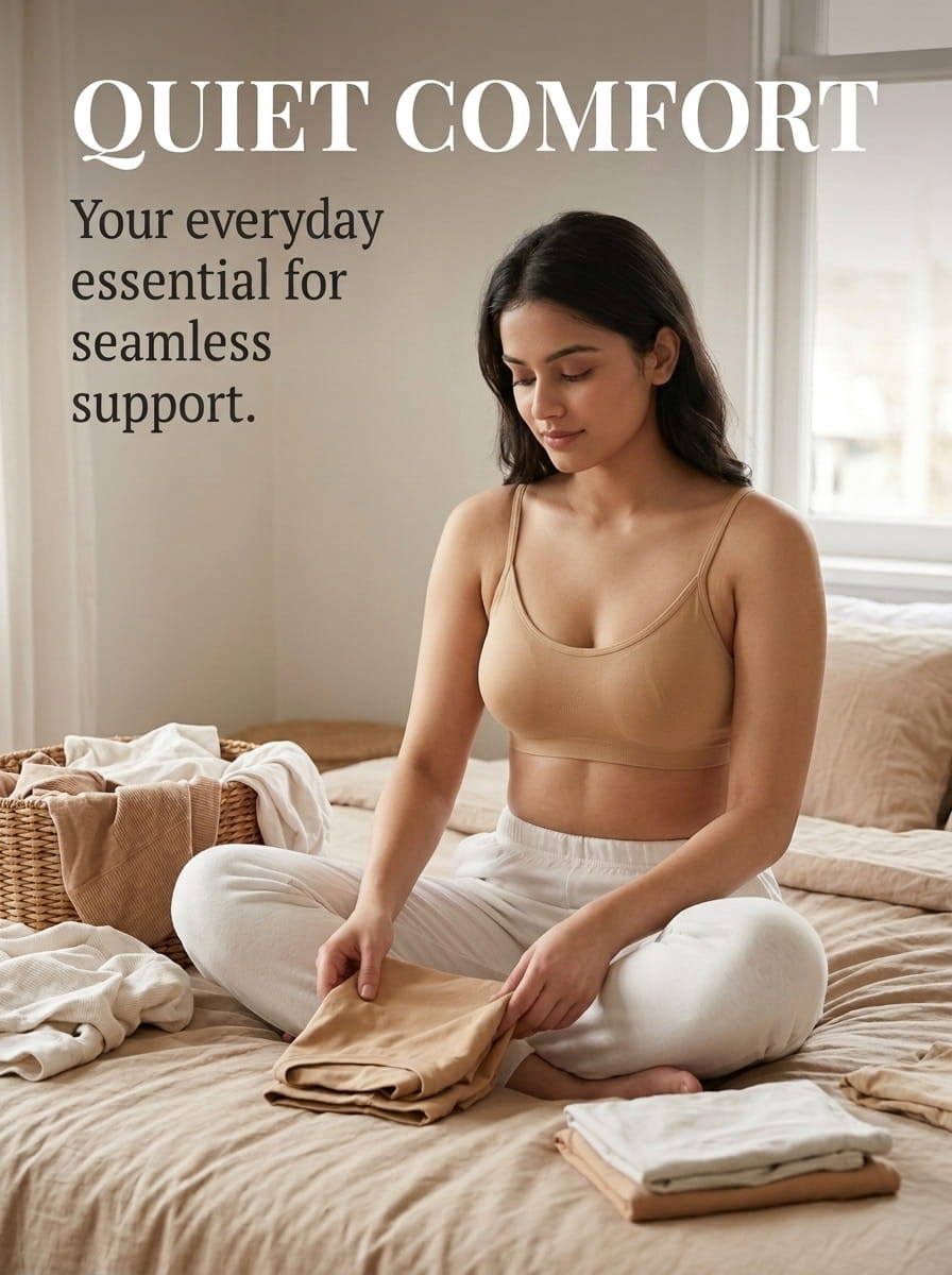 Slip-On Sports Bra - Non-Padded, Full Coverage
