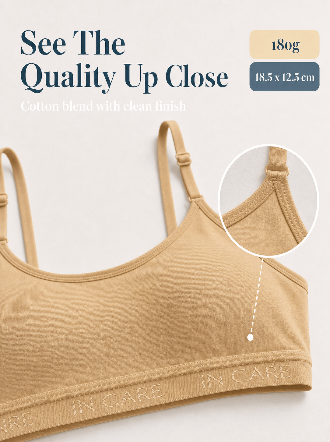 Wire-Free Slip-On Sports Bra - Full Coverage
