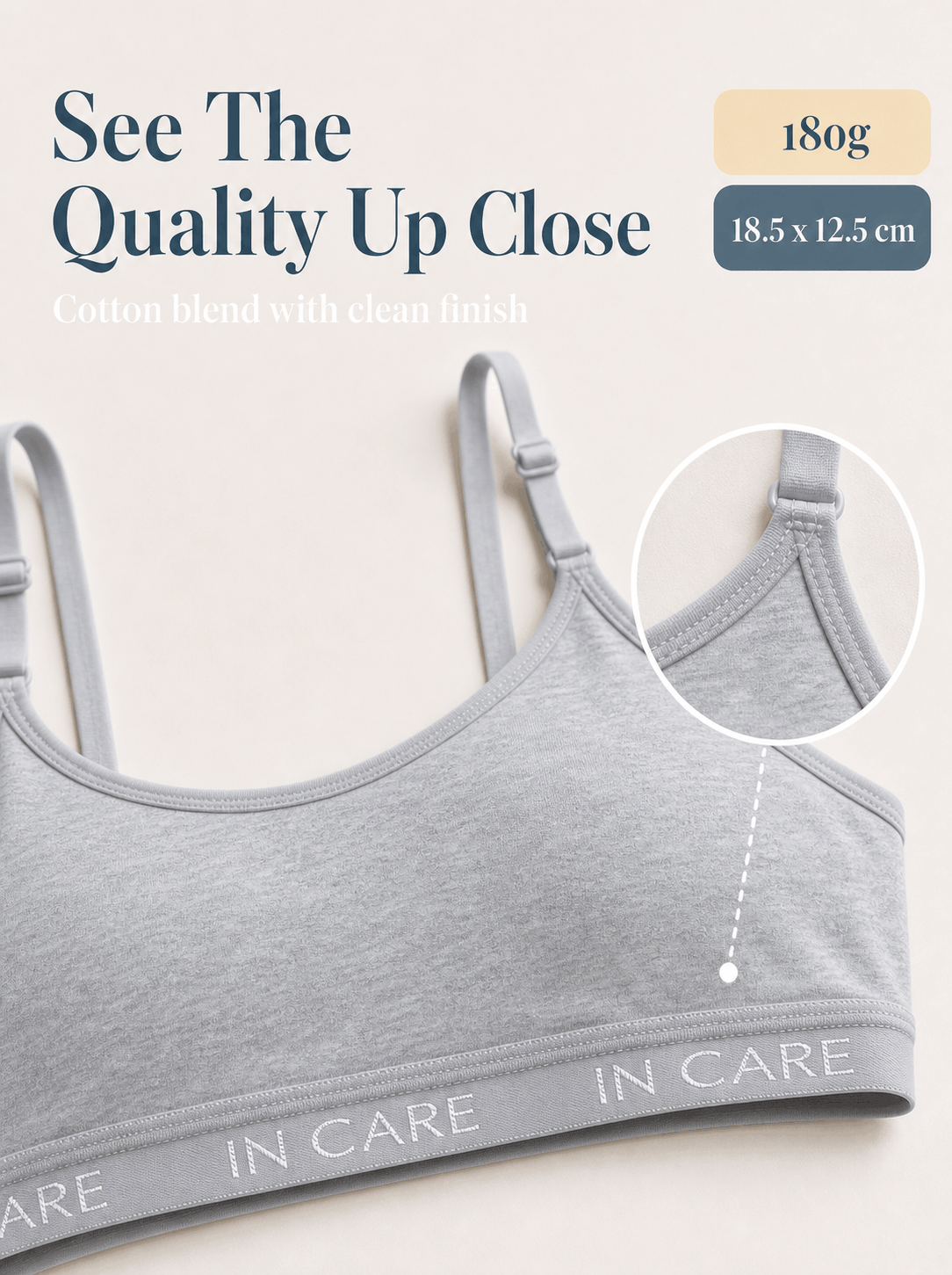 Wire-Free Slip-On Sports Bra - Full Coverage