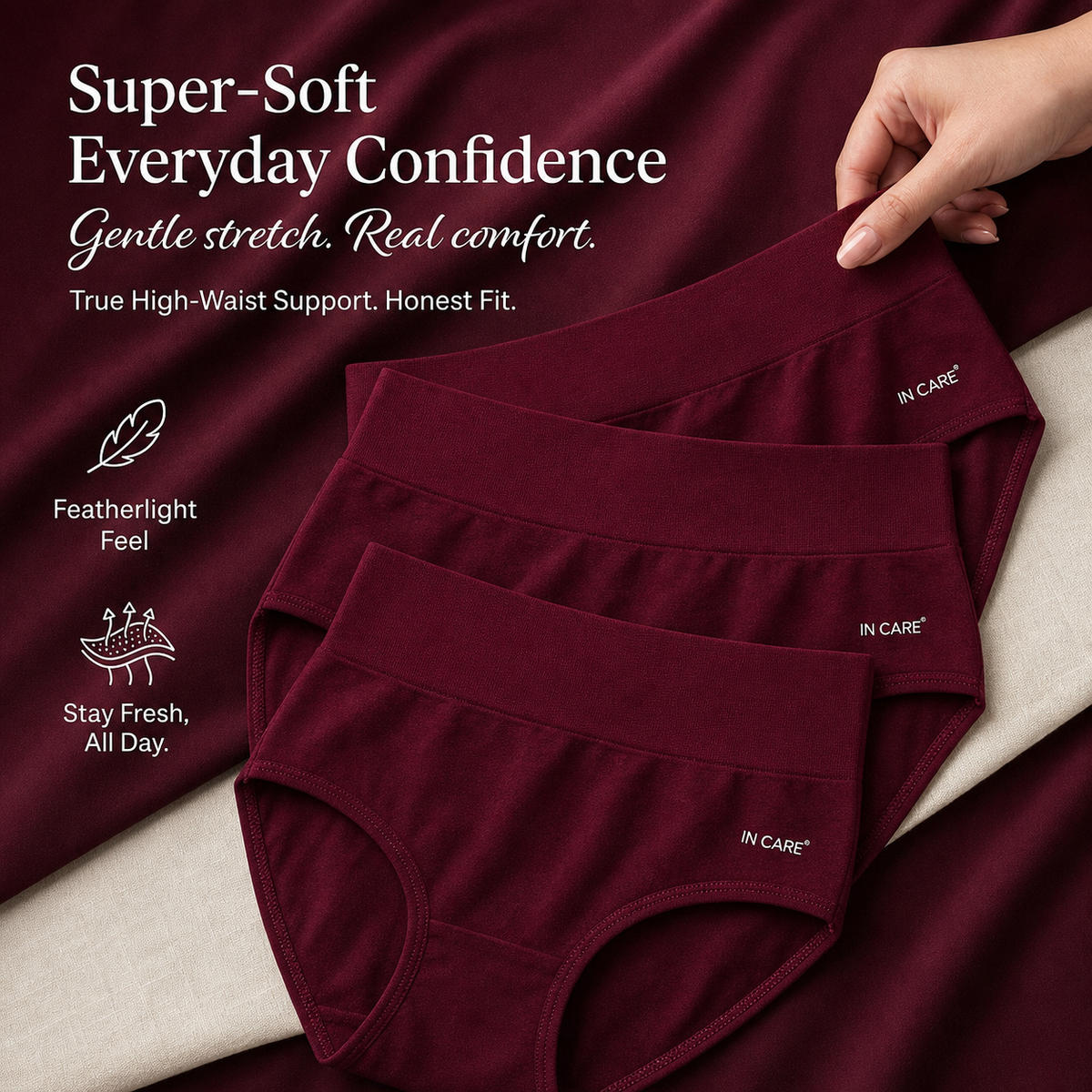 High Waist Belly Control Shaper Panty with Broad Elastic Belt