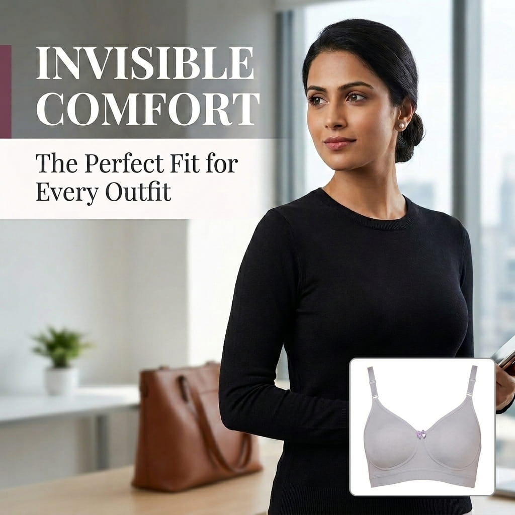 Seamless Full Coverage Non-Padded Bra - AlplVictoria, C Cup