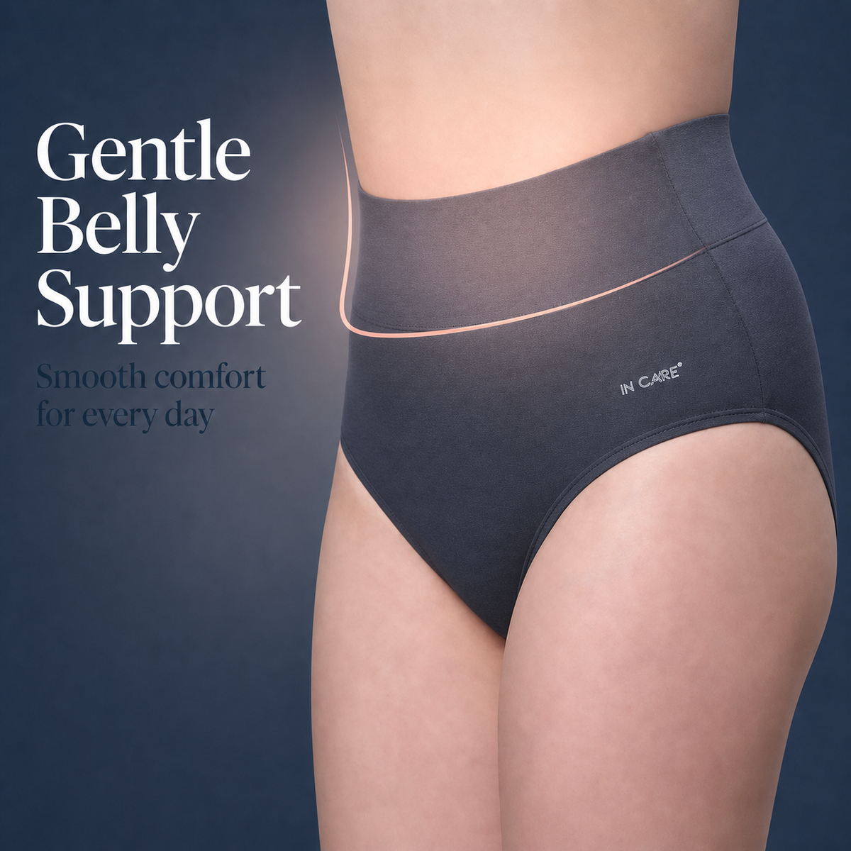 High Waist Belly Control Shaper Panty with Broad Elastic Belt
