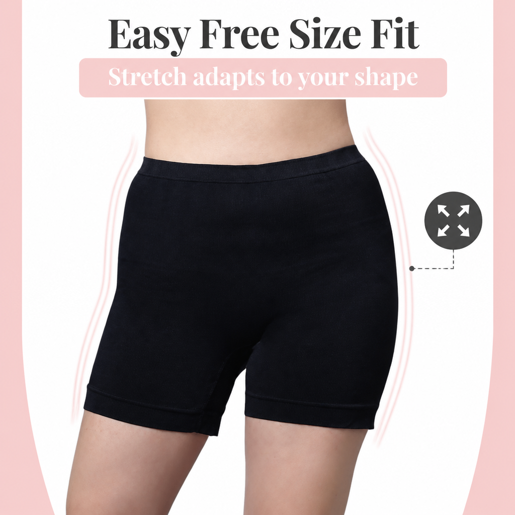 Stretchable High Rise Boyshorts | Free Size Micro Fabric Panty Boyshort