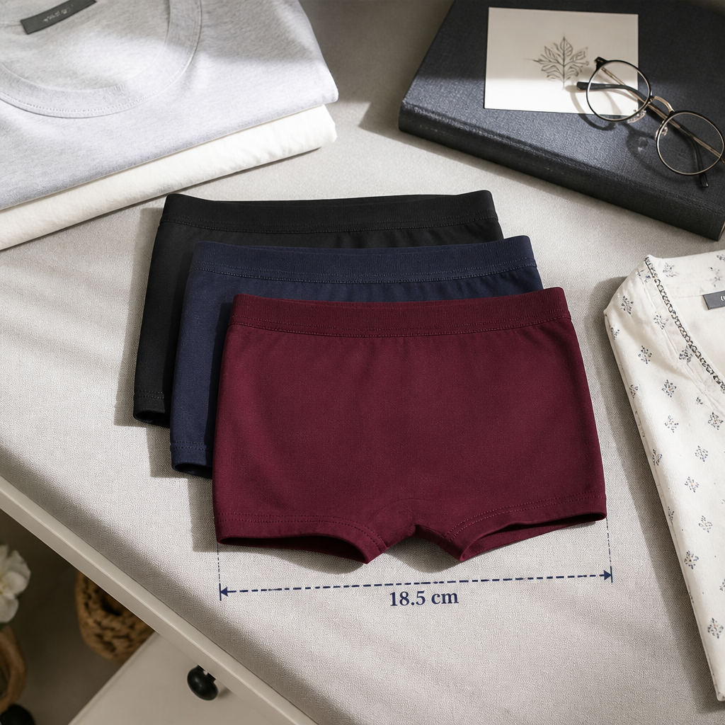 In Care Cotton Hipster Boyshorts | Full Coverage | Pack of 3