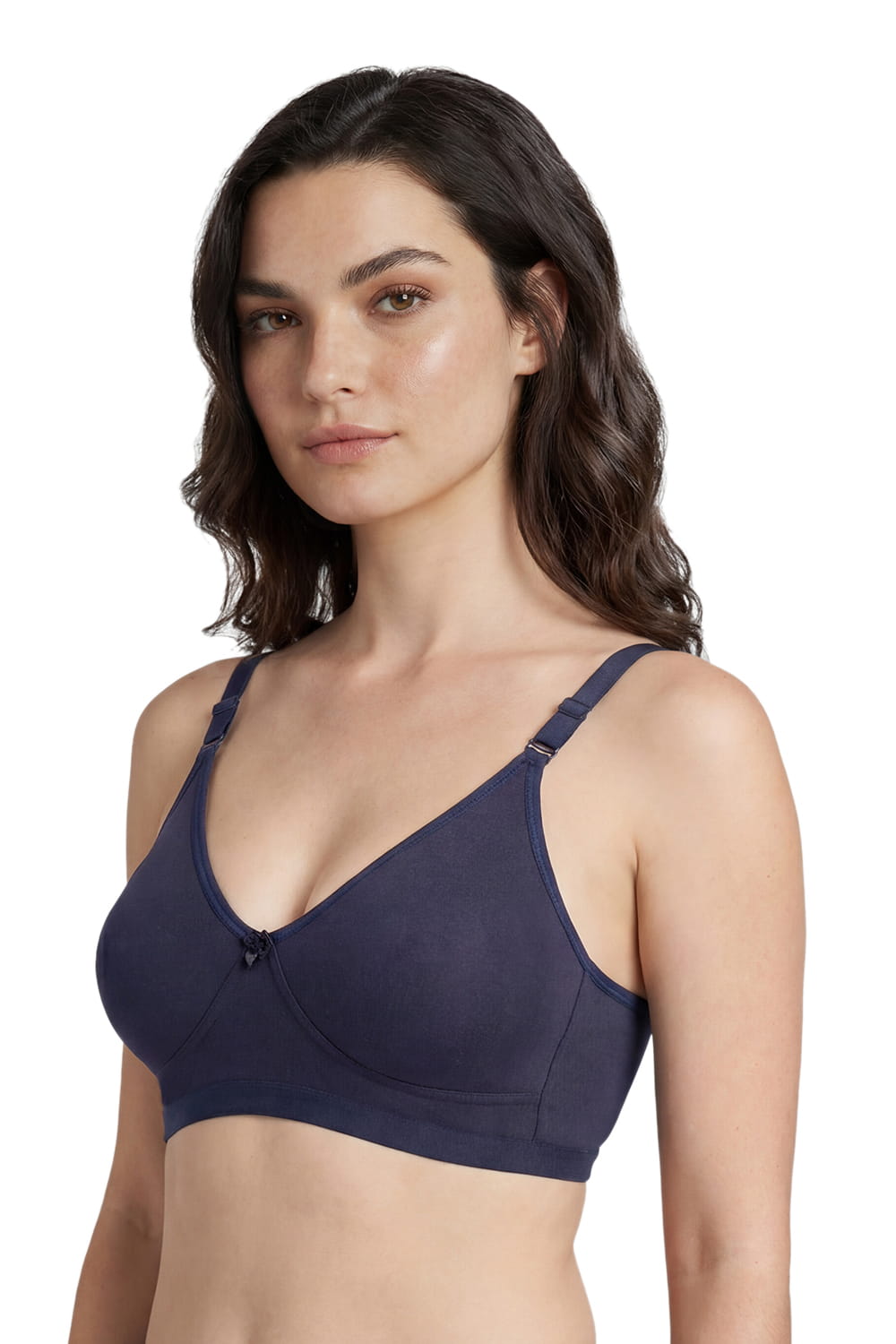 Non-Padded Full Coverage Cotton Bra for Women – Wire Free, Moulded Cups (Suhana)