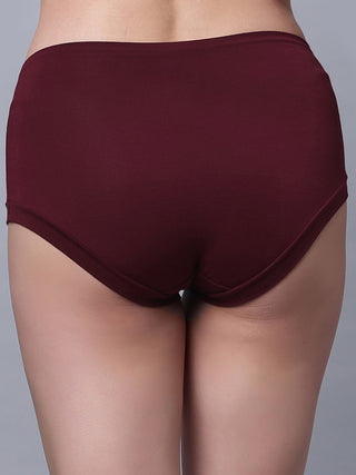 Full Coverage High Rise Hipster Panty (Pack of 3)