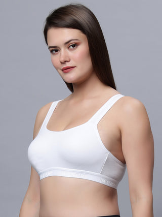 Zoya Non-Padded Full Coverage Embroidery Cotton Bra (Pack of 1) - Incare