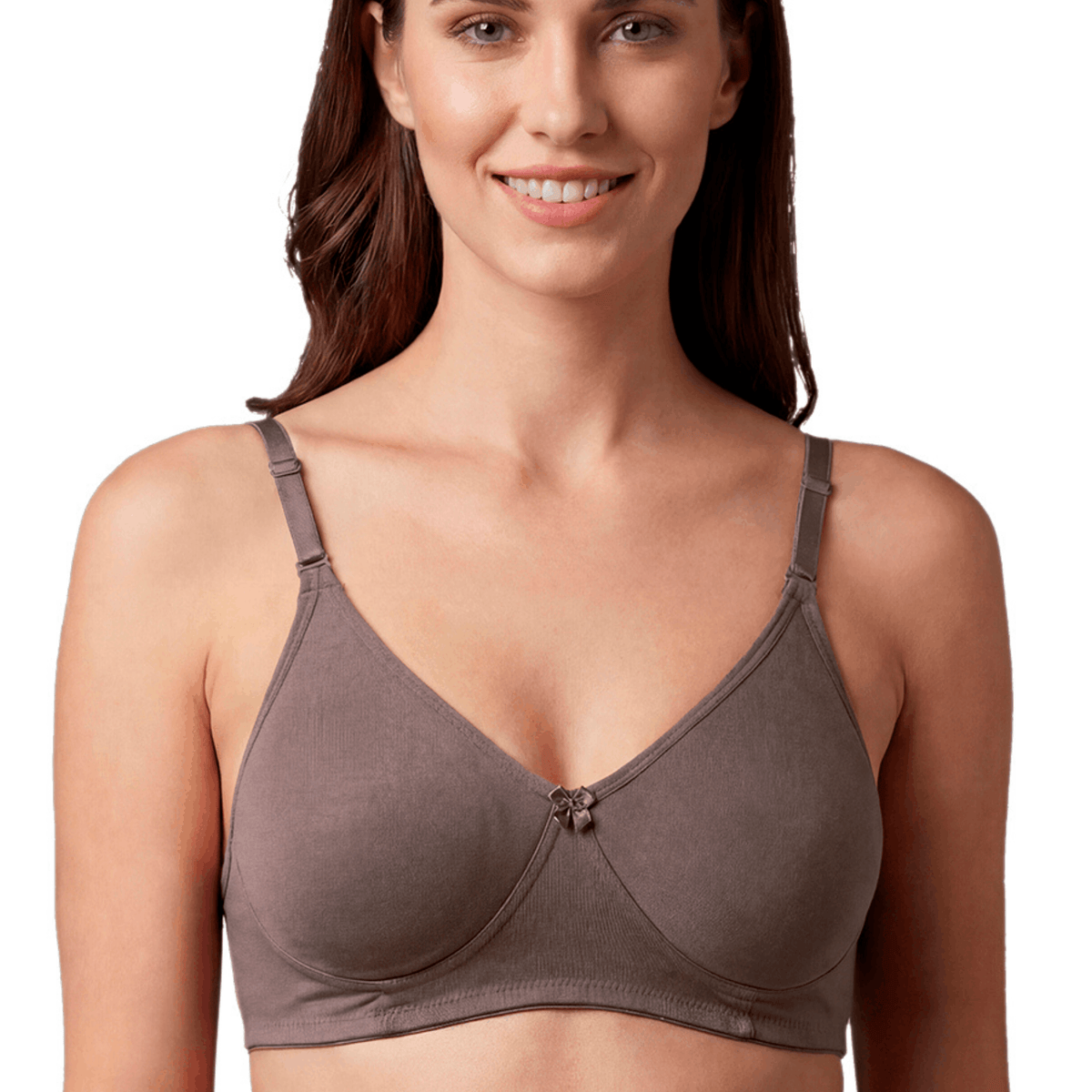 Medium Coverage Non-Padded Bra | Detachable Transparent Straps