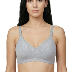Non-Padded Non-Wired Maternity Nursing Bra - Zoey, D Cup
