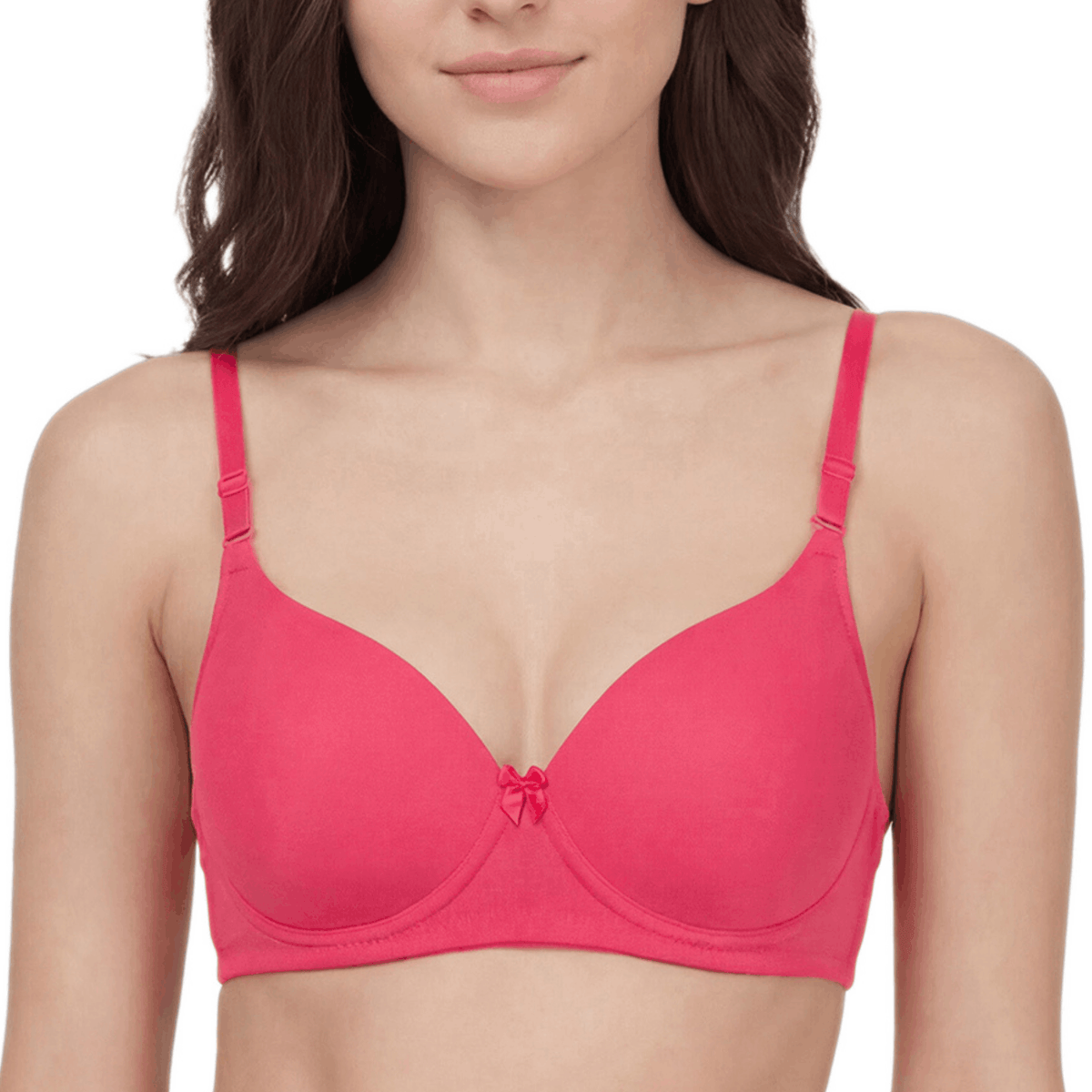 Padded Bra with Detachable Straps - Medium Coverage, B Cup