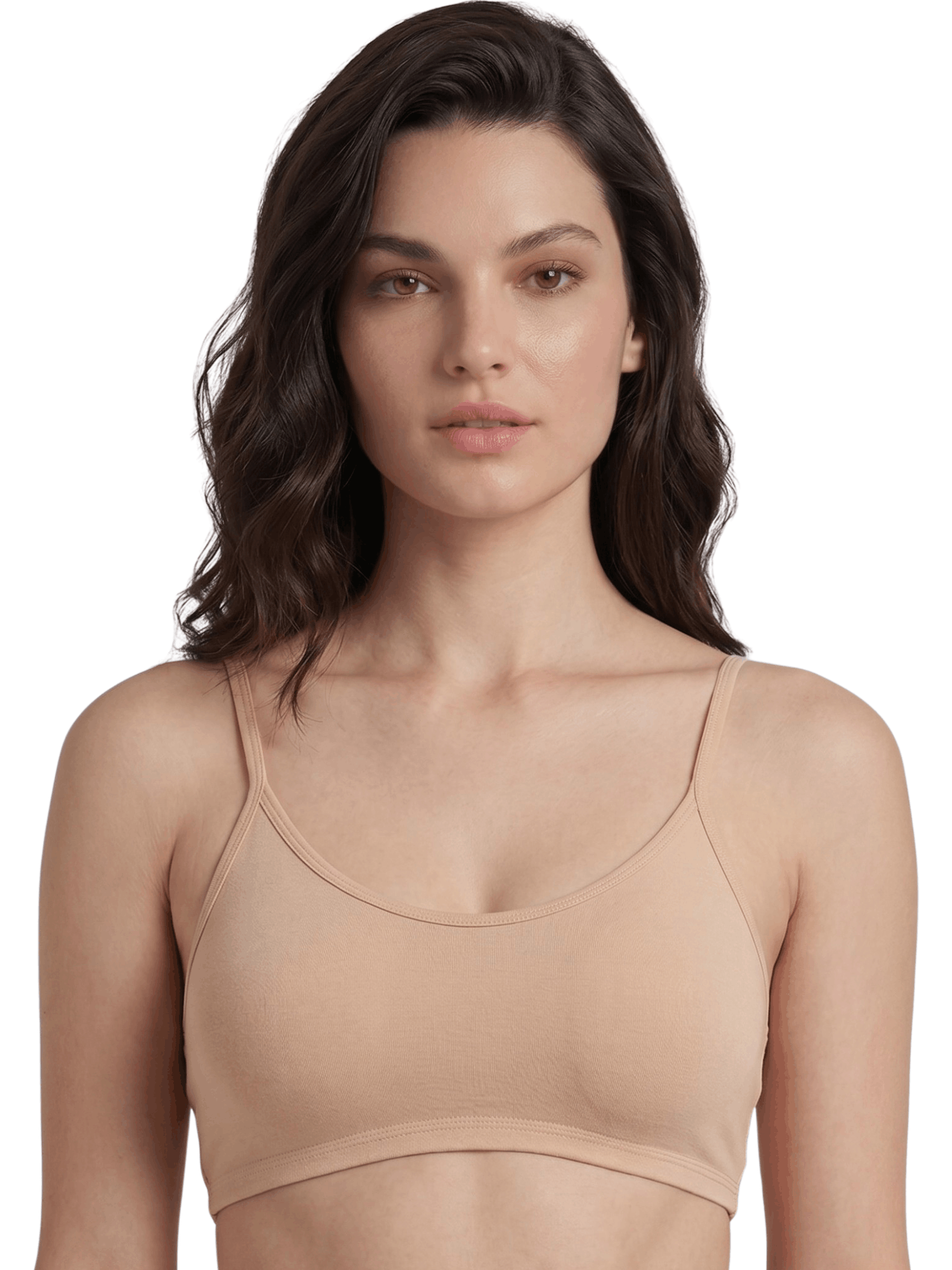 Slip-On Sports Bra - Non-Padded, Full Coverage