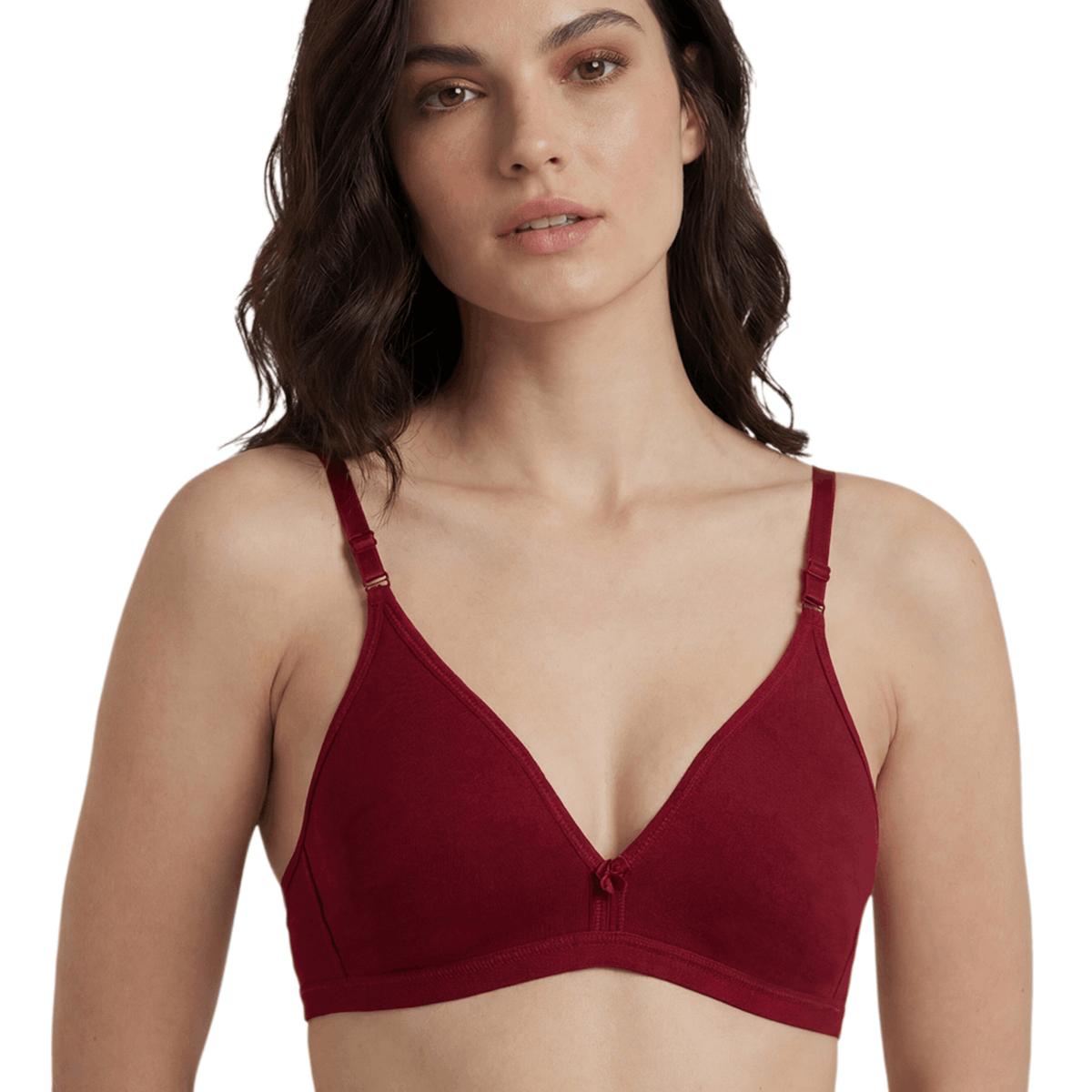 Half Coverage Non-Padded T-Shirt Bra | Deep Neck Seamless B Cup | In Care