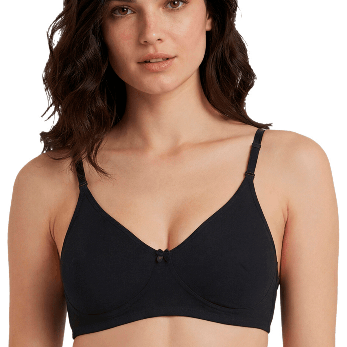 Medium Coverage Non-Padded Bra | Detachable Transparent Straps