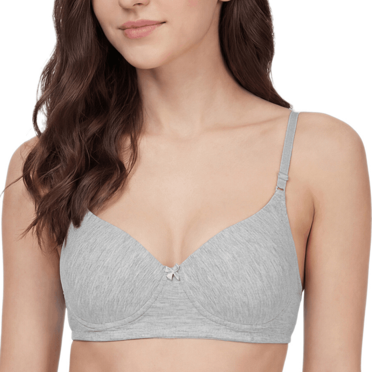 Padded Bra with Detachable Straps - Medium Coverage, B Cup