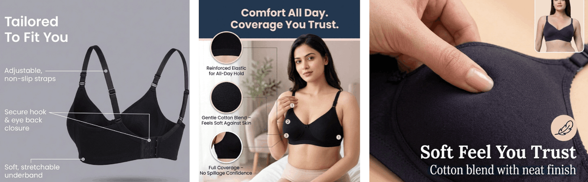 Everyday Cotton Comfort Full-Coverage Bra