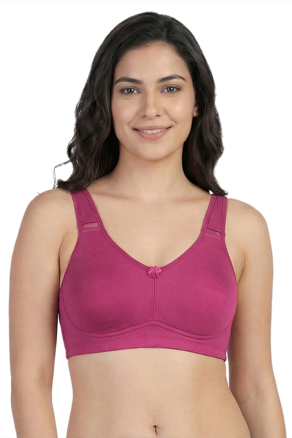 Full Coverage Non-Padded T-Shirt Bra in Polyamide - AlplSecret, D Cup