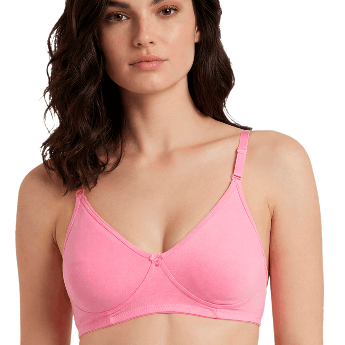 Medium Coverage Non-Padded Bra | Detachable Transparent Straps