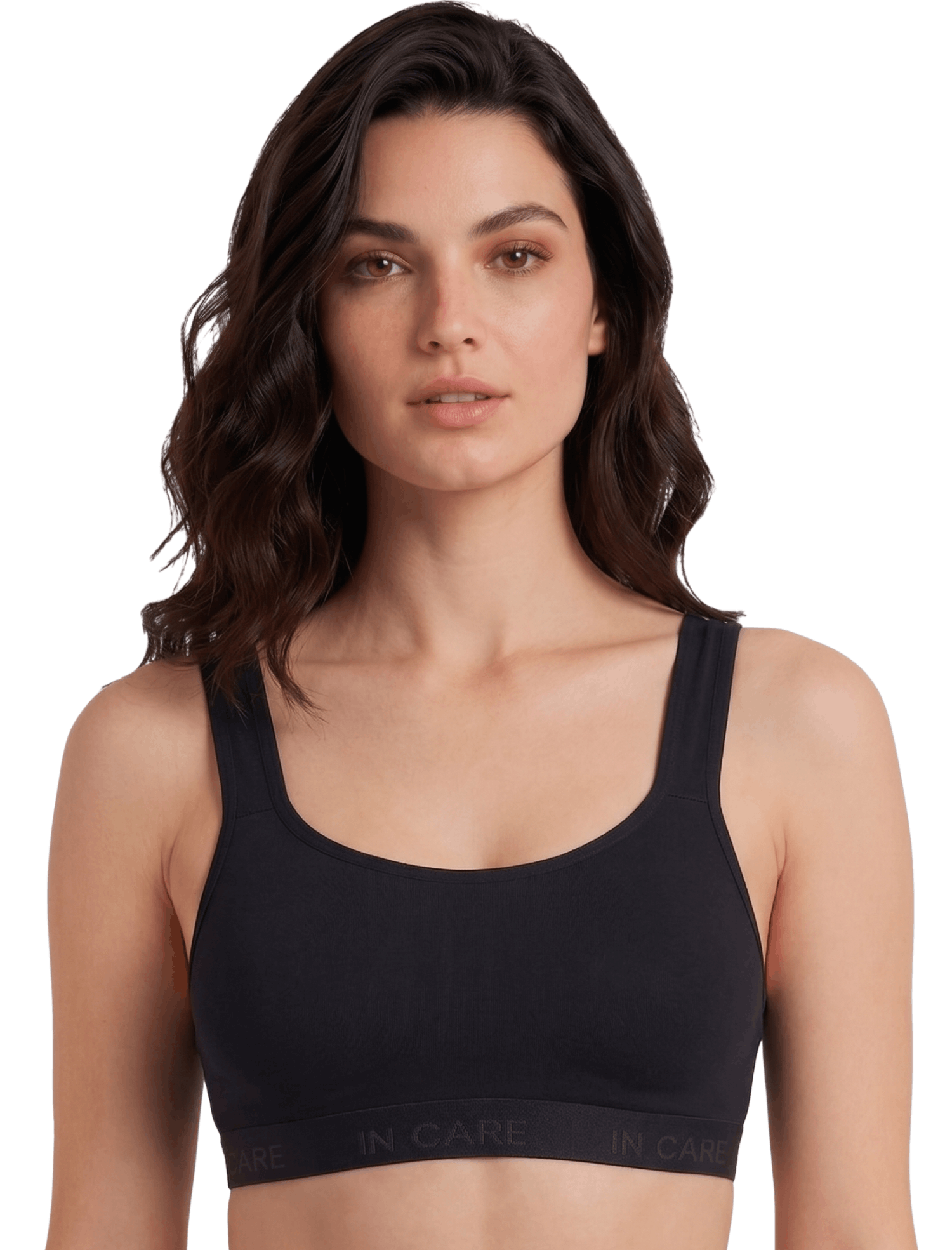 Non-Padded Sports Bra - Full Coverage, Secure Fit