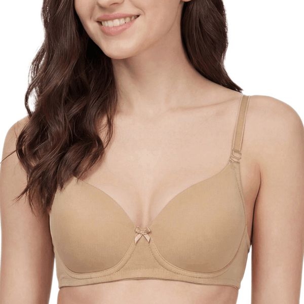 Padded Bra with Detachable Straps - Medium Coverage, B Cup