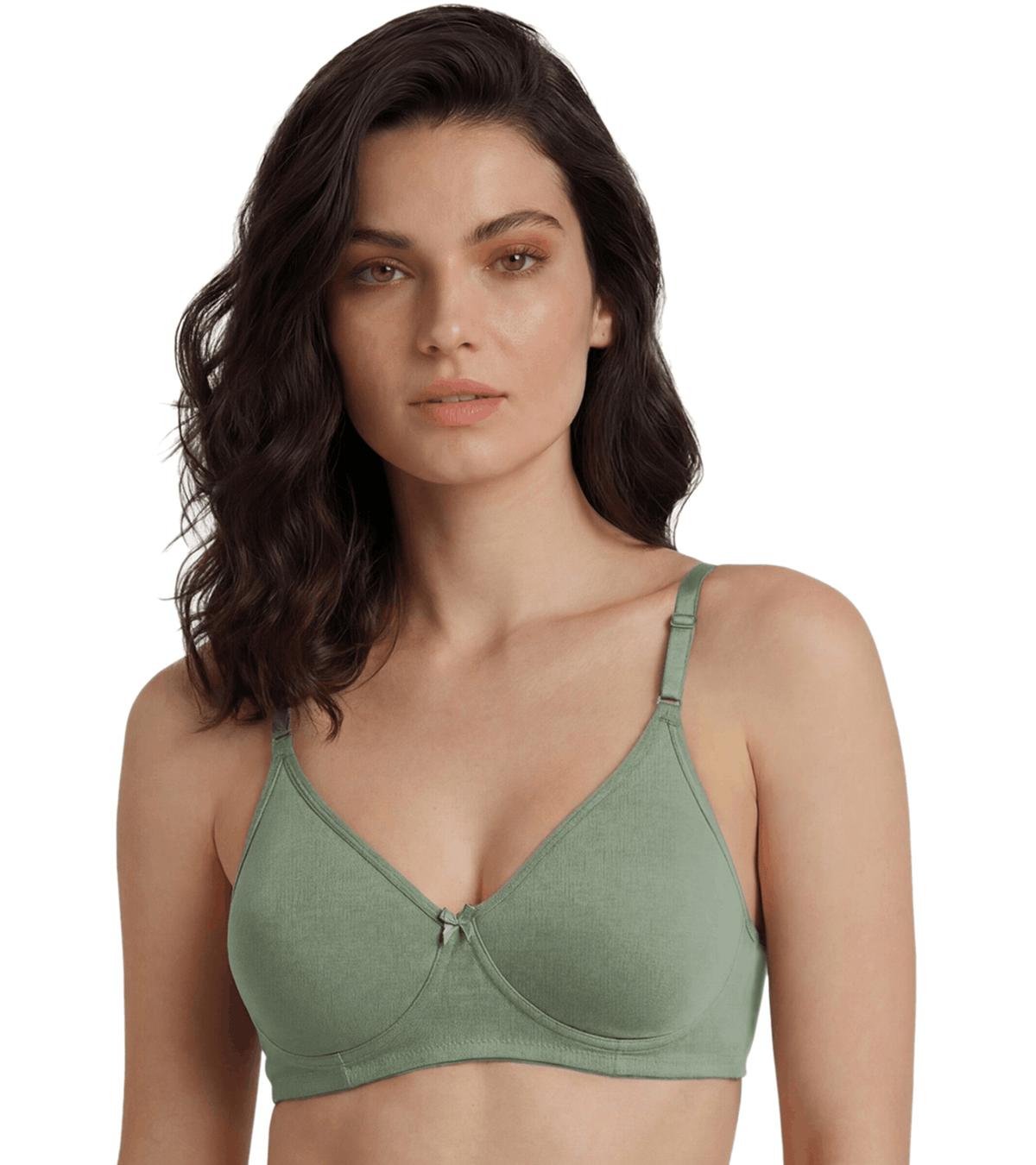 In Care Soha non-padded full coverage bra in Sage Green – wire free everyday bra