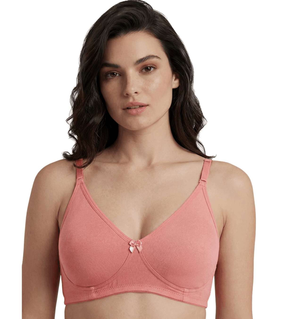 In Care Soha non-padded full coverage bra in Carrot – non-padded bra for women
