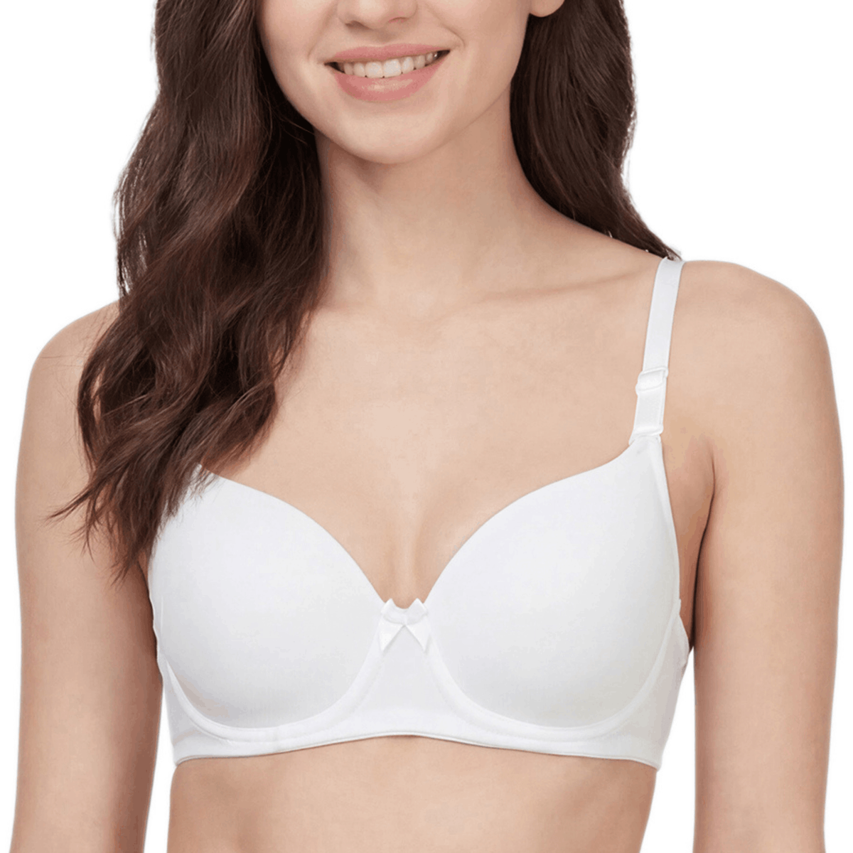Padded Bra with Detachable Straps - Medium Coverage, B Cup