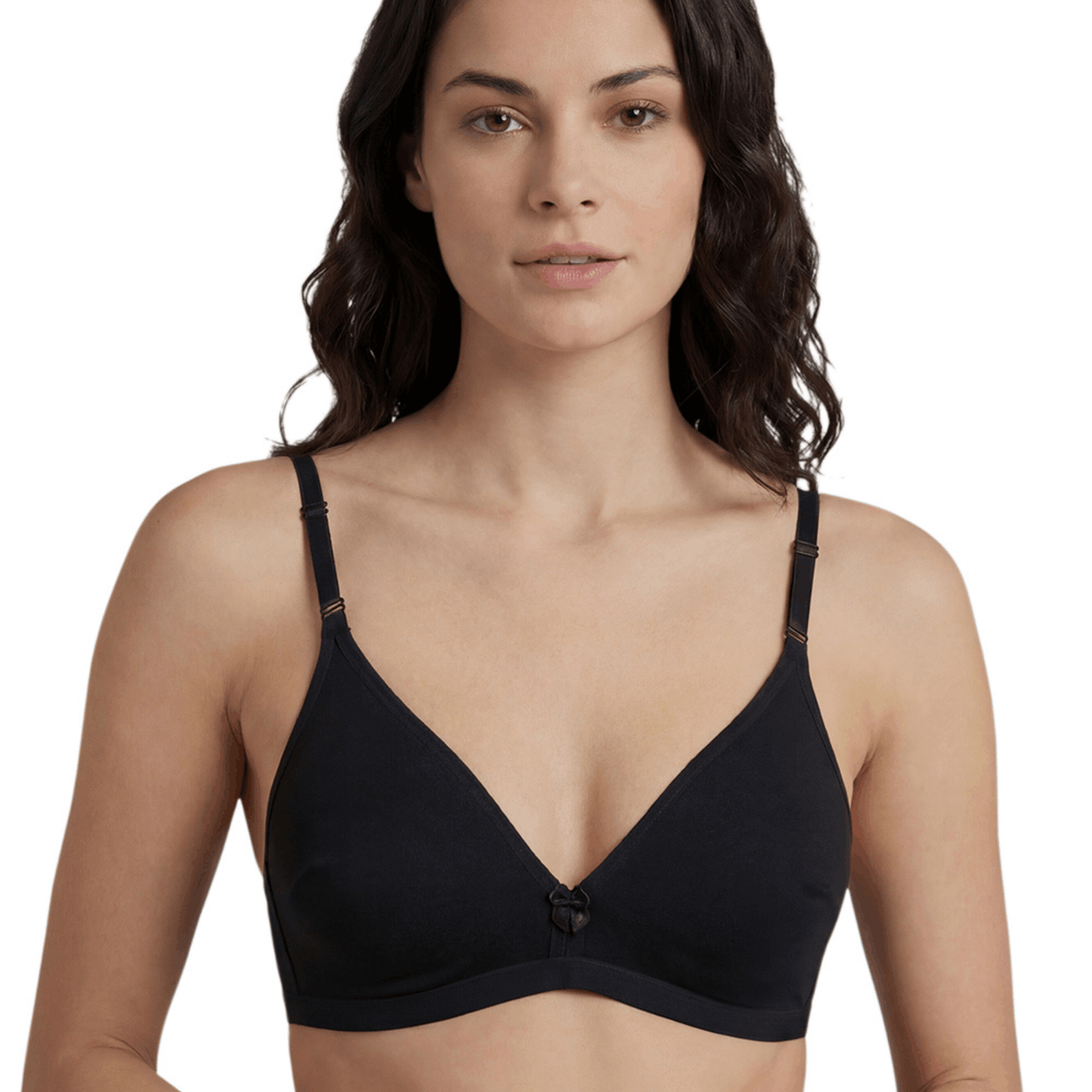 Half Coverage Non-Padded T-Shirt Bra | Deep Neck Seamless B Cup | In Care