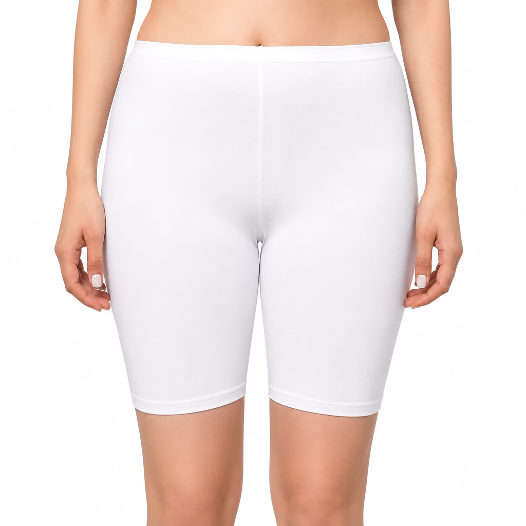 Cotton High Rise Boyshorts with Soft Elastic Waistband | Full Coverage