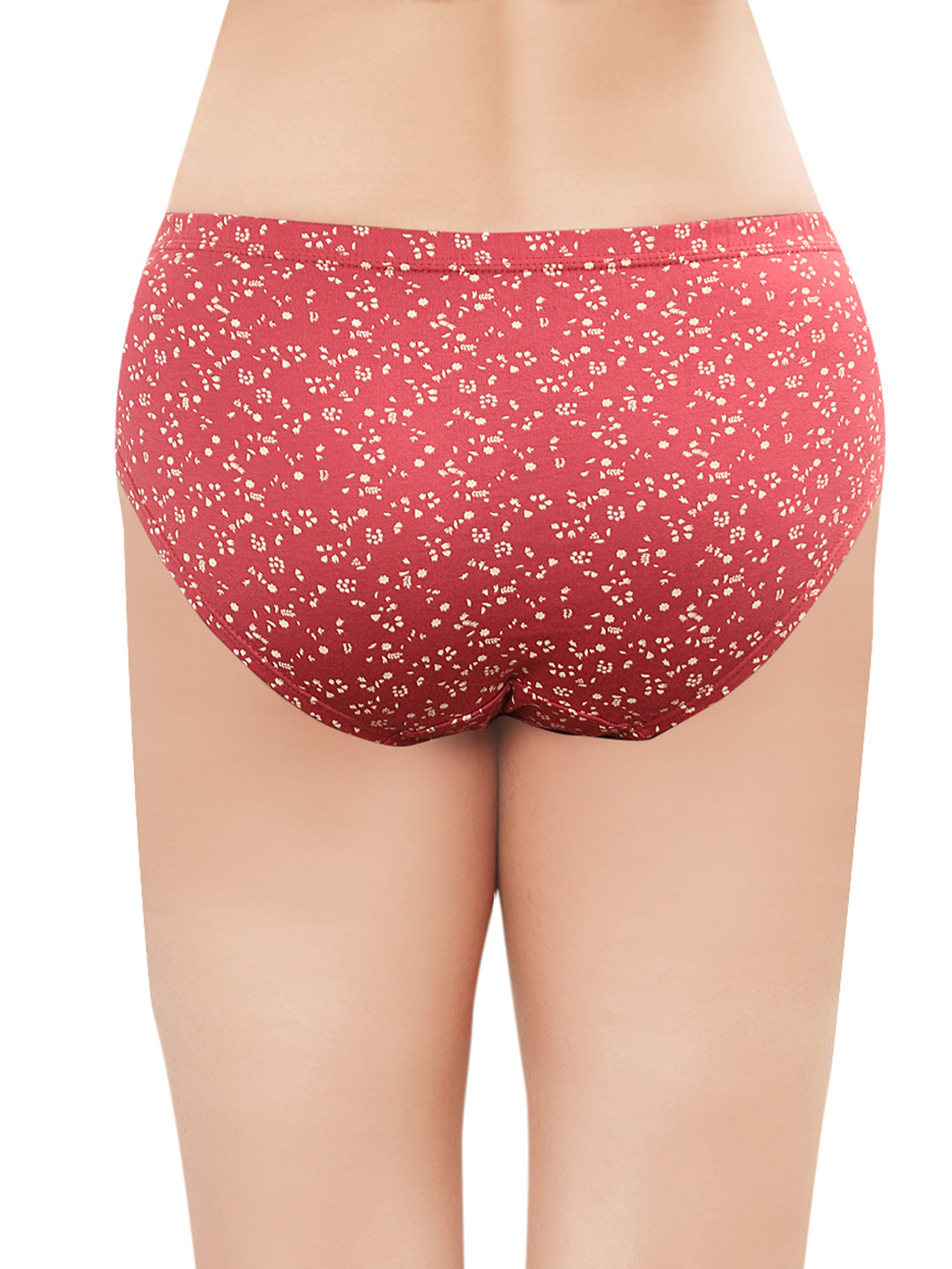 In Care Pack of 3 Printed Mid Rise Inner Elastic Hipster Panties (ICIN-113)