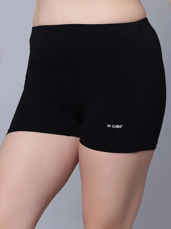 In Care cotton high rise boyshorts with inner elastic (ICLG-SELVI2)