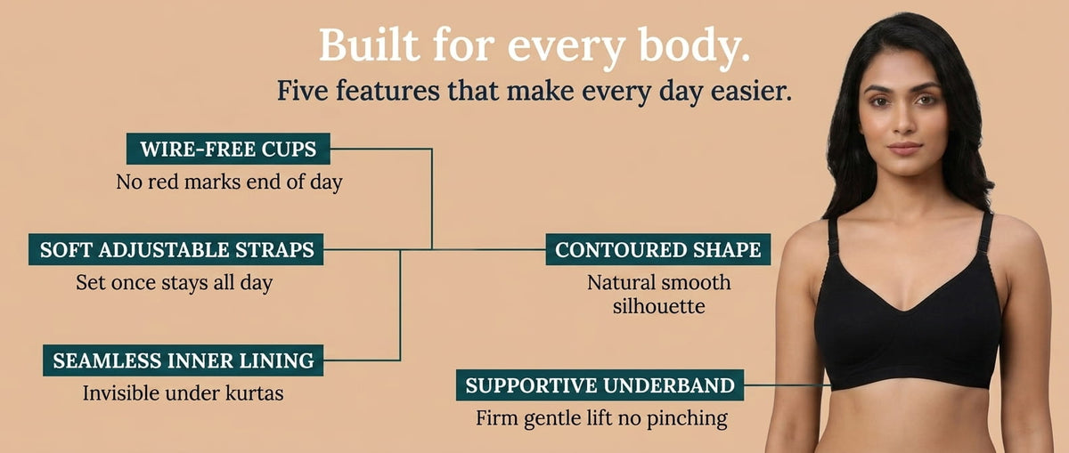 Seamless Wire-Free Everyday Bra
