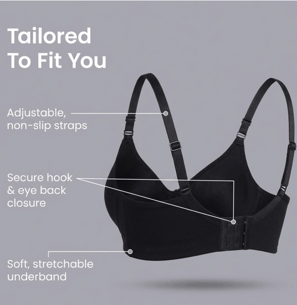 Non-Padded Full Coverage Cotton-Blend Bra for Women – Wire Free, Moulded Cups (Suhana)