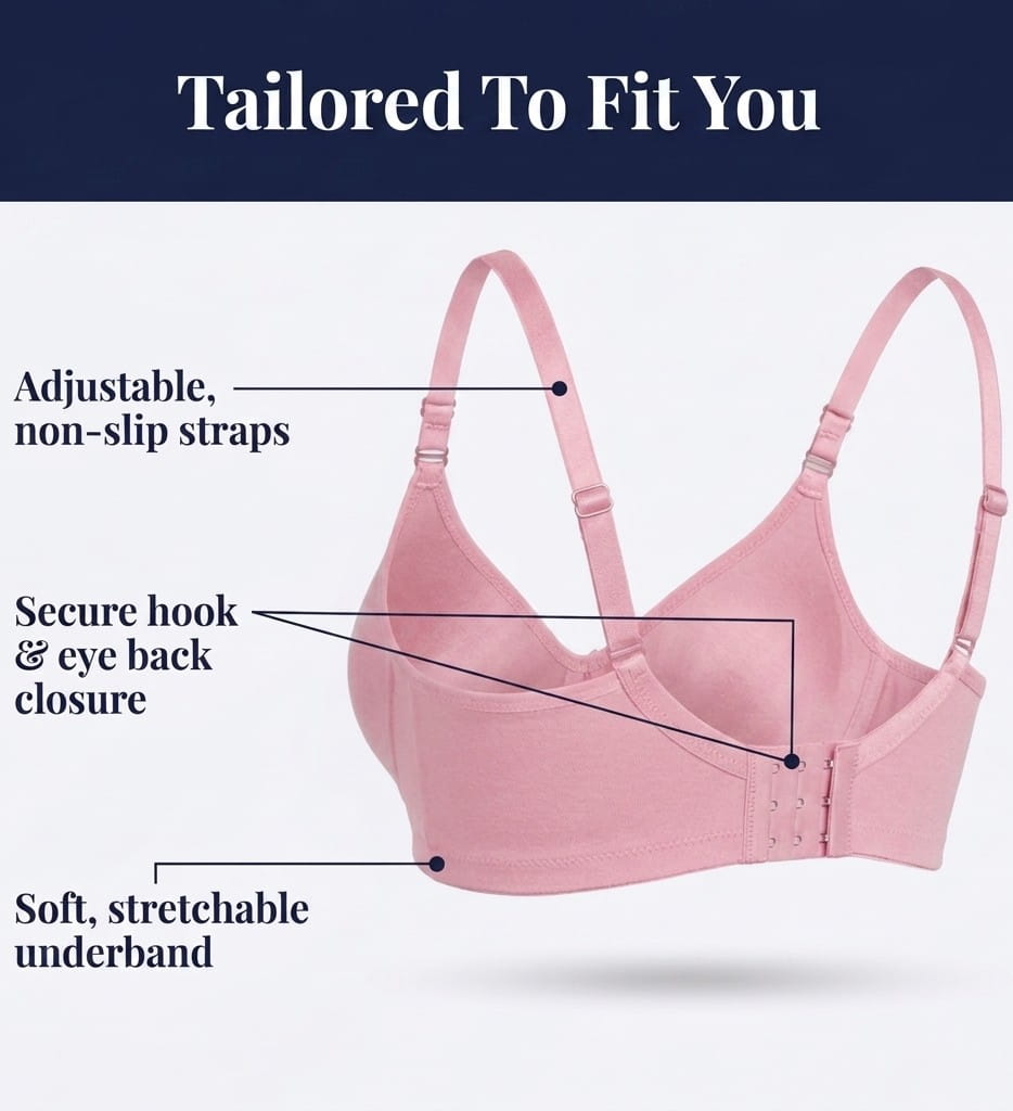 Plus Size Full Coverage Non-Padded Bra -E Cup (36E-46E)