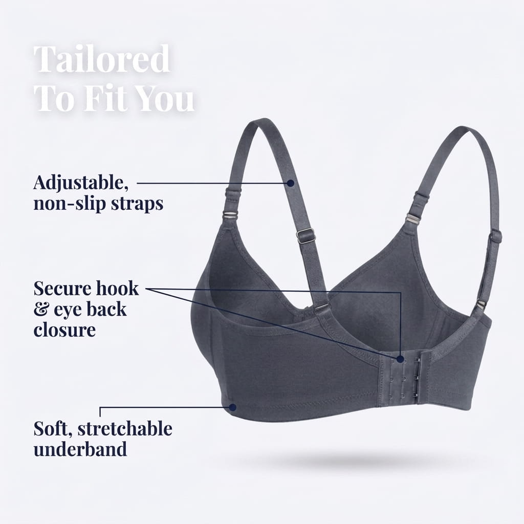 Non-Padded Full Coverage Cotton Bra for Women – Wire Free, Moulded Cups (Suhana)