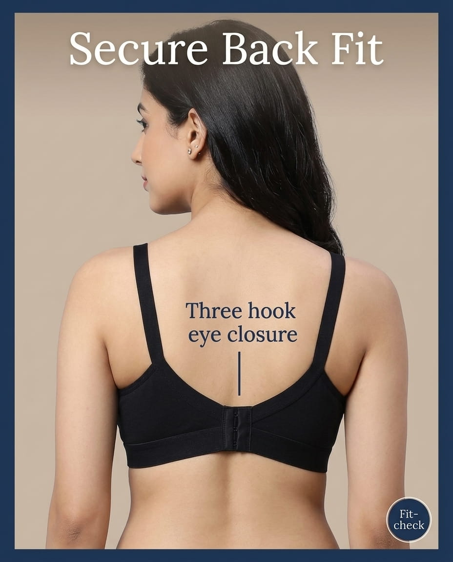 Full Coverage Non-Padded Bra in Soft Interlock Fabric - AlplSenorita, D Cup