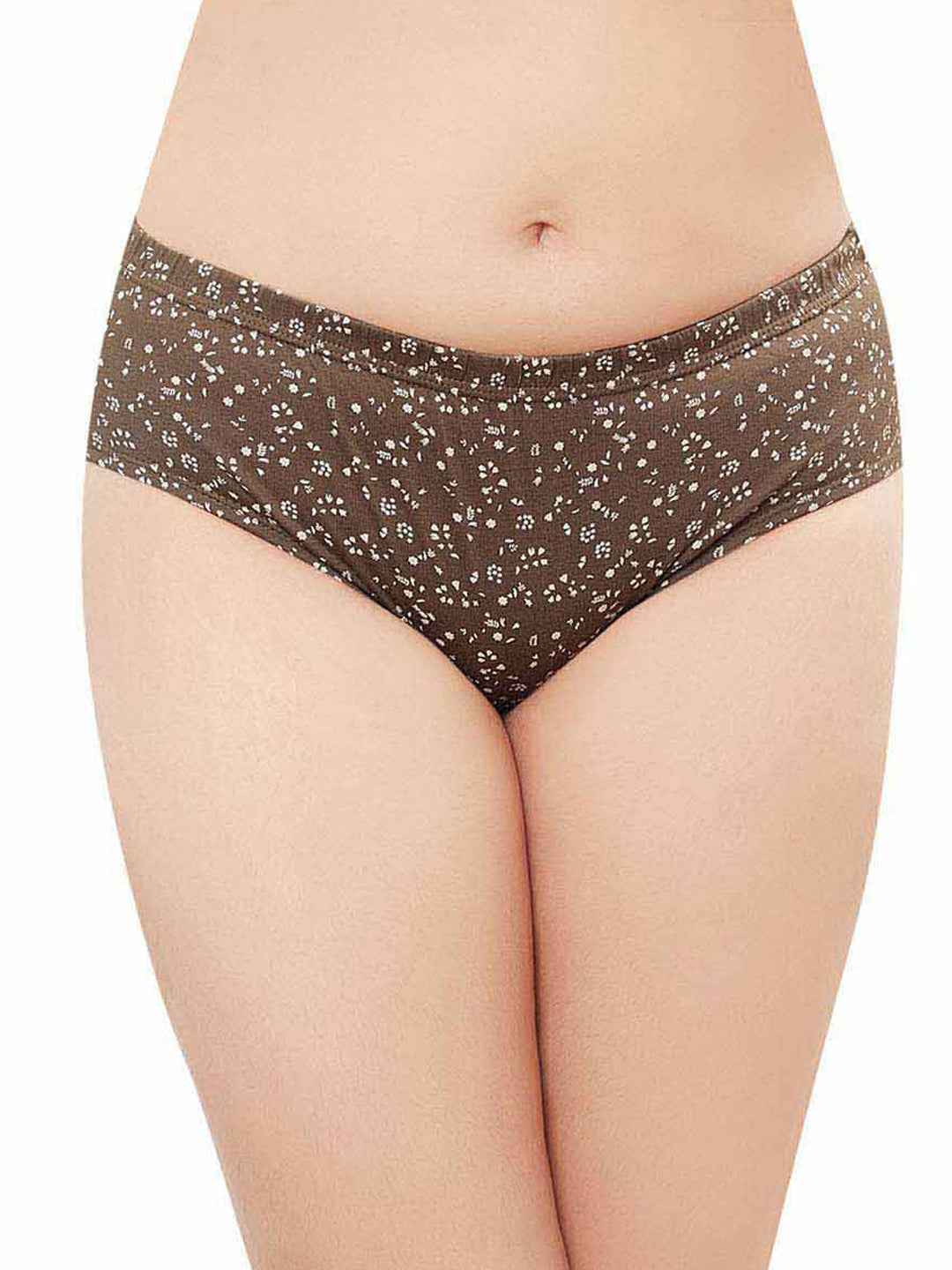 In Care Pack of 3 Printed Mid Rise Inner Elastic Hipster Panties (ICIN-113)