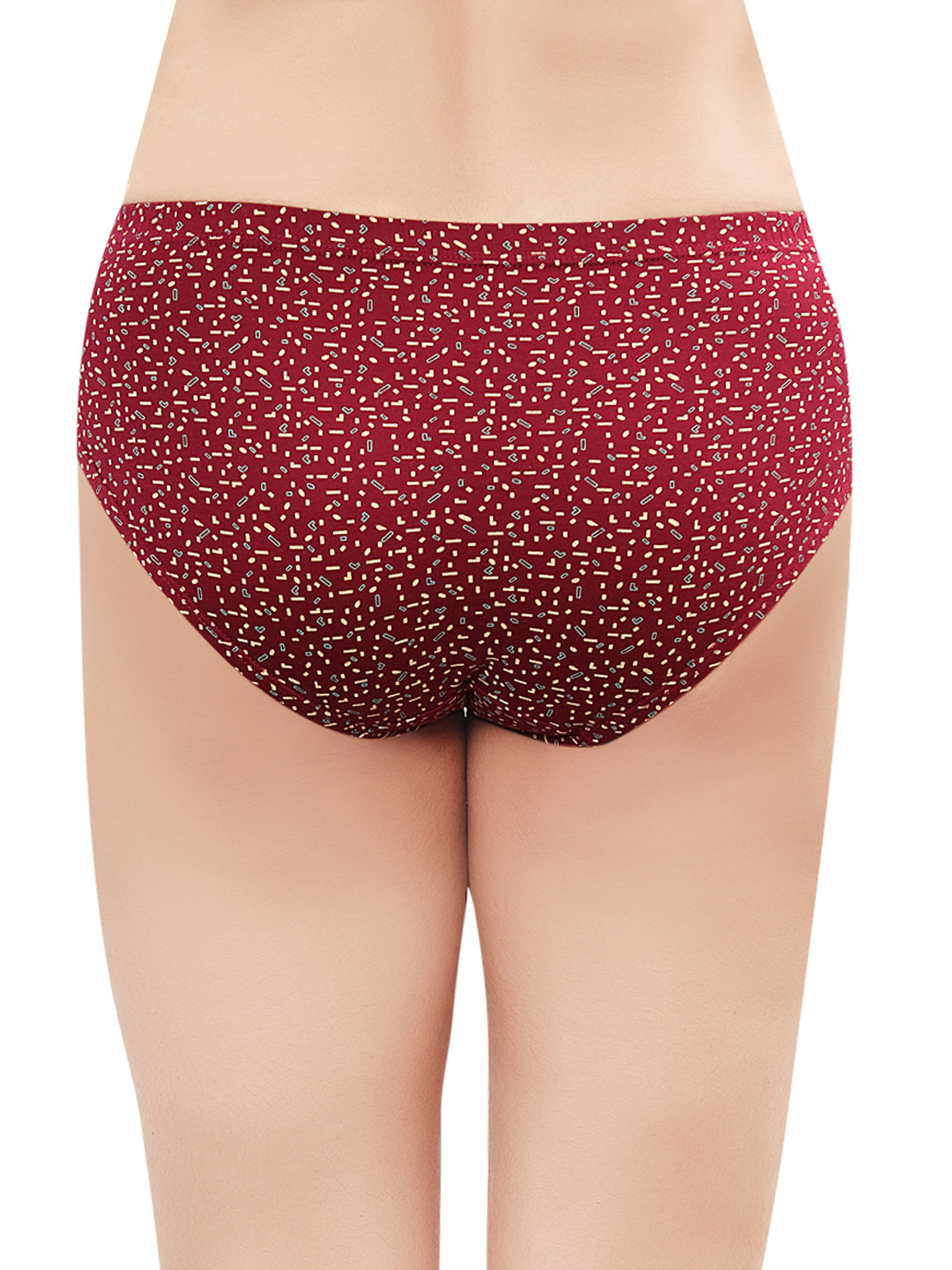 In Care Pack of 3 Printed Mid Rise Inner Elastic Hipster Panties (ICIN-116)