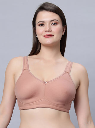 Full coverage non padded T-shirt Skin Color Bra (Pack of 1)