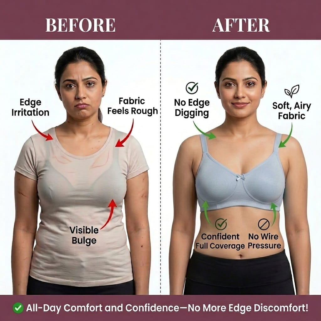 Seamless Full Coverage Non-Padded Bra - AlplVictoria, C Cup