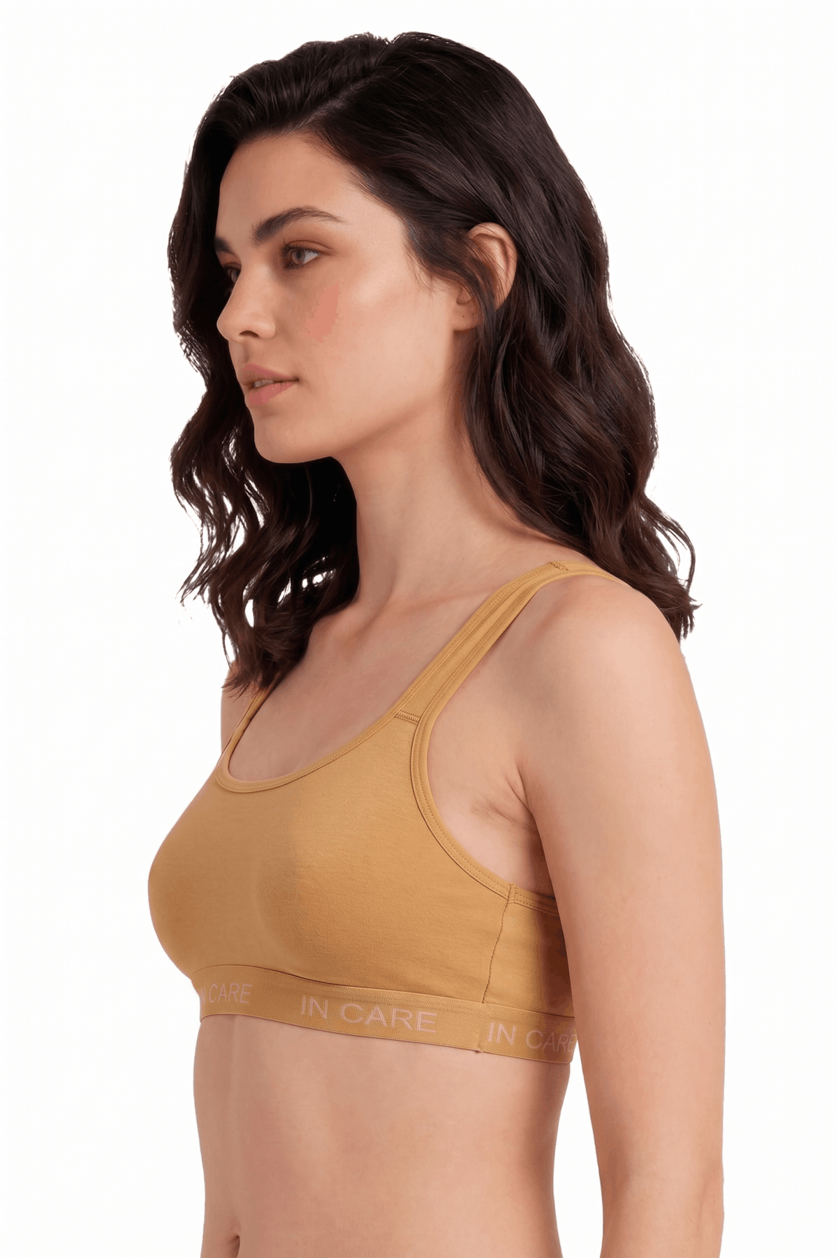 Non-Padded Sports Bra - Full Coverage, Secure Fit