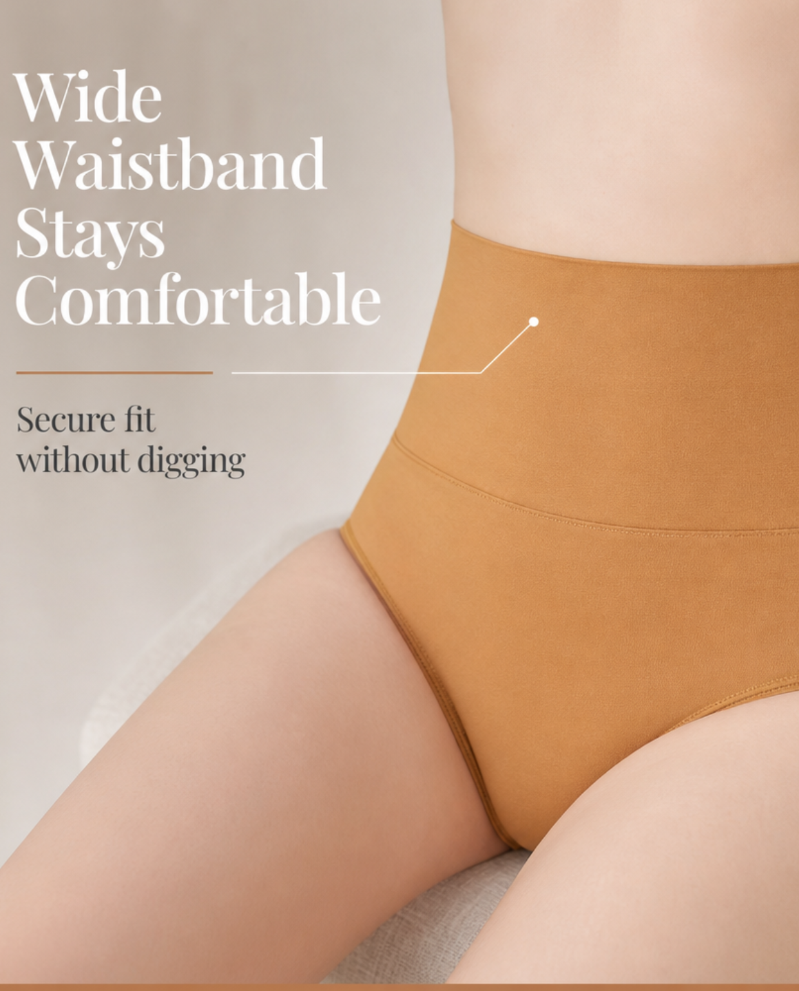 Shapewear Tummy Control Panty with Broad Elastic Waistband | Full Coverage