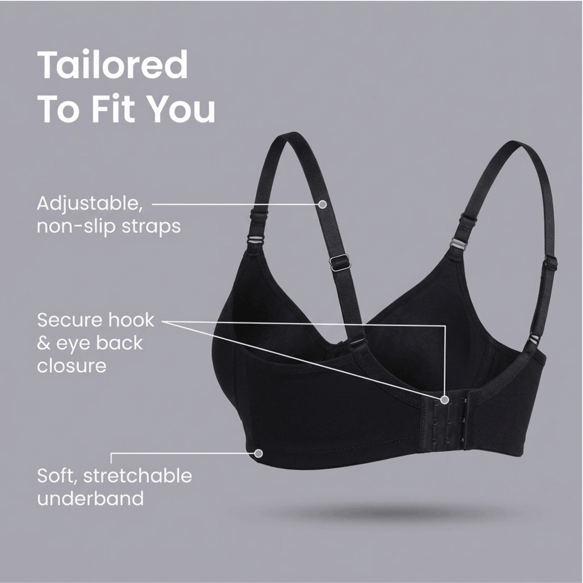 Non-Padded Full Coverage Bra for Women – Wire Free, Moulded Cups (Soha)