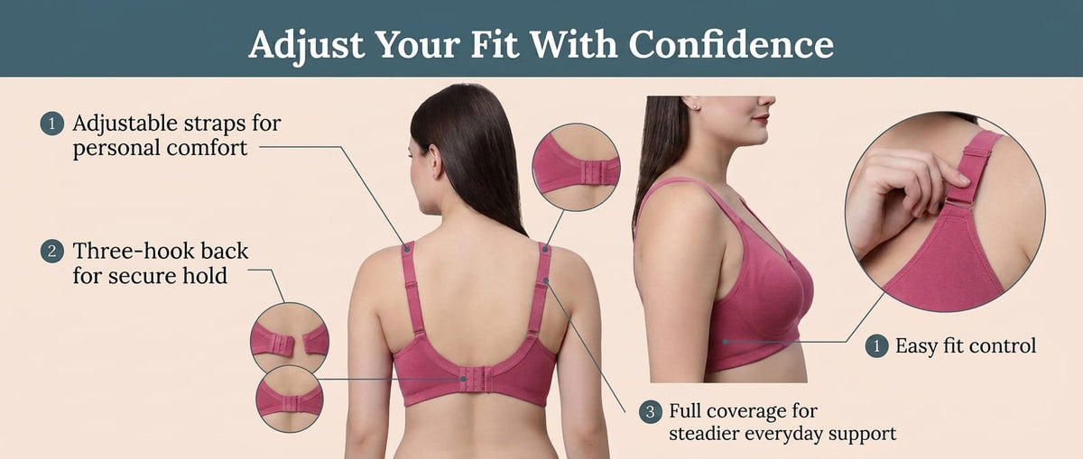 Adjustable Fit & Secure Support