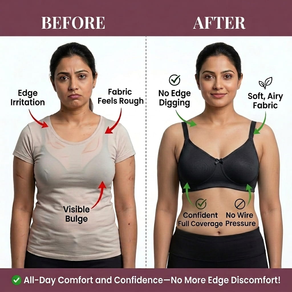 Seamless Full Coverage Non-Padded Bra - AlplVictoria, C Cup