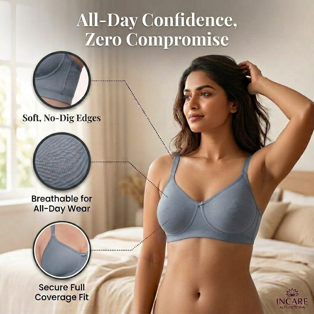 Seamless Full Coverage Non-Padded Bra - AlplVictoria, C Cup