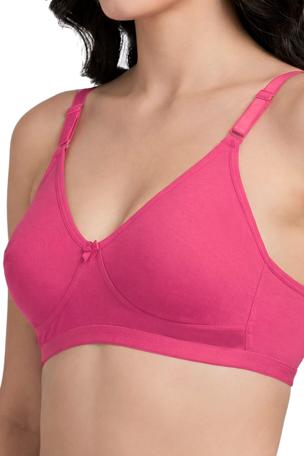 Non-Padded Full Coverage Cotton Bra for Women – Wire Free, Moulded Cups (Suhana)