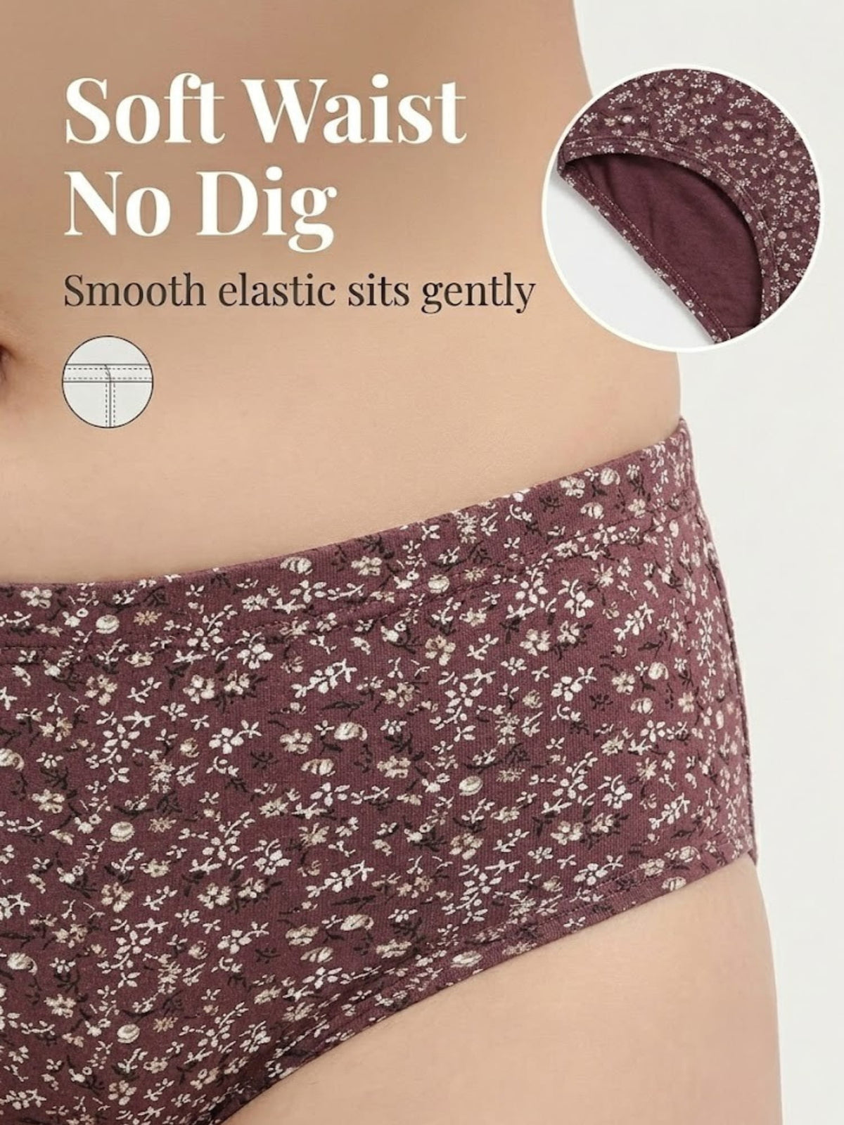 Cotton Hipster Panty Combo – Nude, Mauve & Espresso, Pack of 3