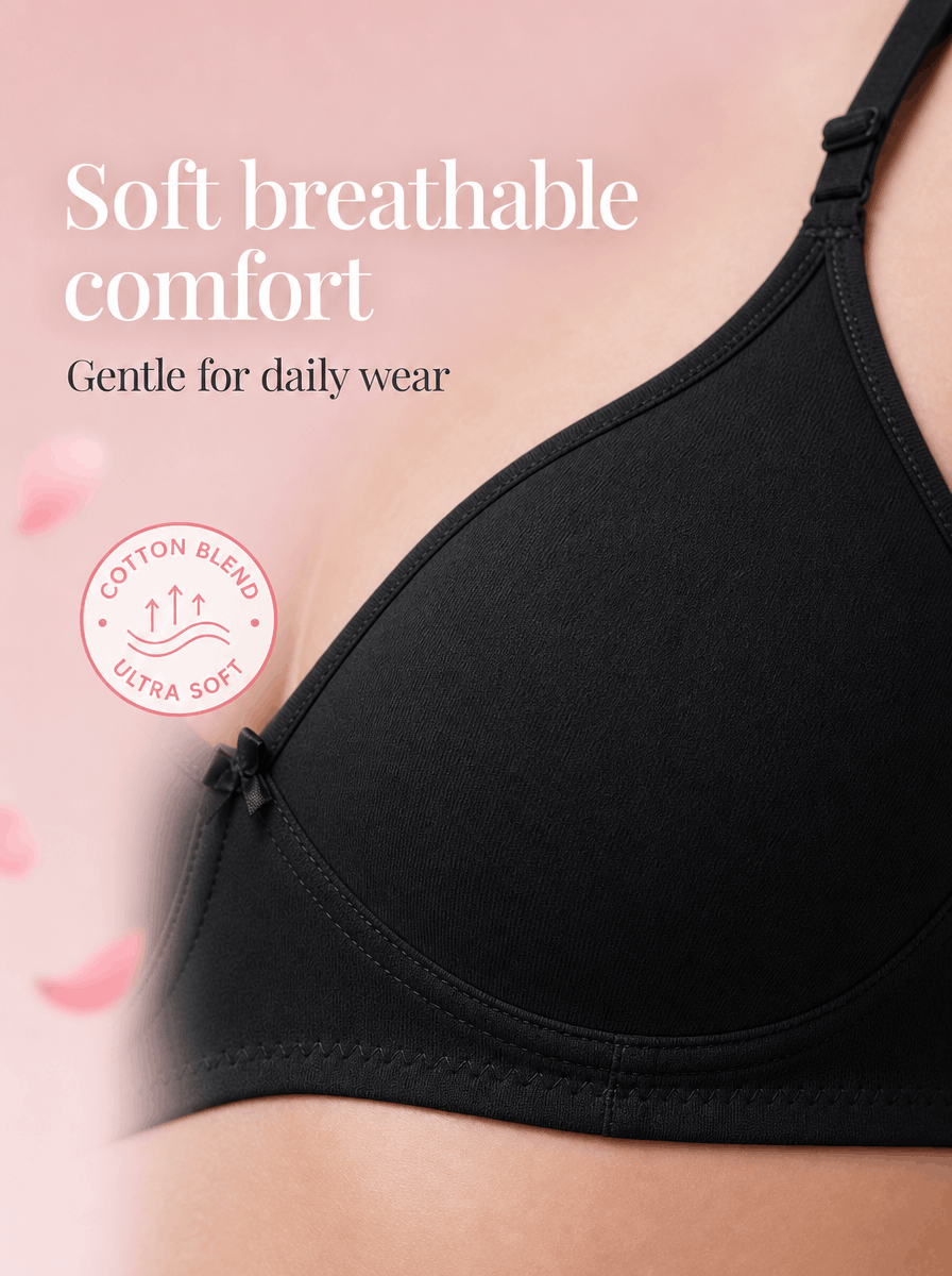 Everyday Padded T-Shirt Bra - B Cup, 4 Colours